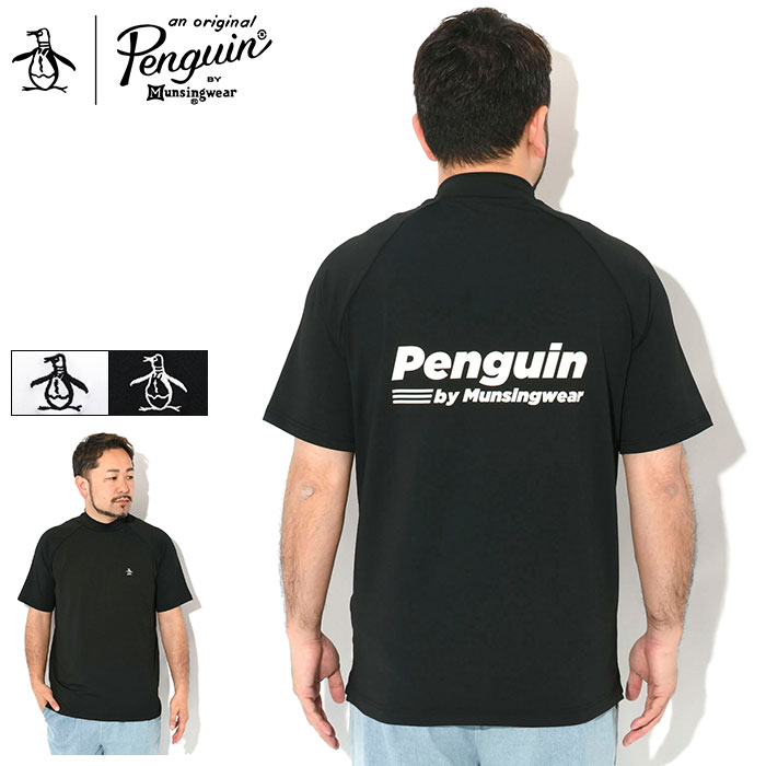 ペンギン バイ マンシングウェア Penguin by Munsingwear Tシャツ 半袖 メンズ MU5SHS13M グラフィック モック ネック ( Penguin by Munsingwear MU5SHS13M Graphic Mock Neck S/S Tee ティーシャツ T-SHIRTS カットソー トップス メンズ 男性用 MU5SHS13M )[M便 1/1]