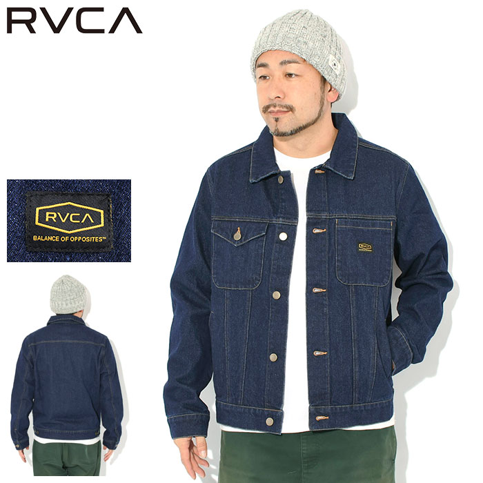 ルーカ RVCA ジャケット メンズ デニム ( RVCA Denim JKT デニムジャケット Gジャン ジージャン JACKET JAKET アウター ジャンパー・ブルゾン メンズ 男性用 BF042759 )
