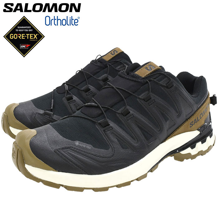 【ポイント10倍】サロモン SALOMON スニーカー メンズ 男性用 エックスエー プロ 3D V9 ゴアテックス ライフロング Black/Coyote Brown/Vanilla Ice ( XA PRO 3D V9 GTX LIFELONG GORE-TEX 防水 トレイルランニングシューズ SNEAKER MENS・靴 シューズ SHOES L47963800 )