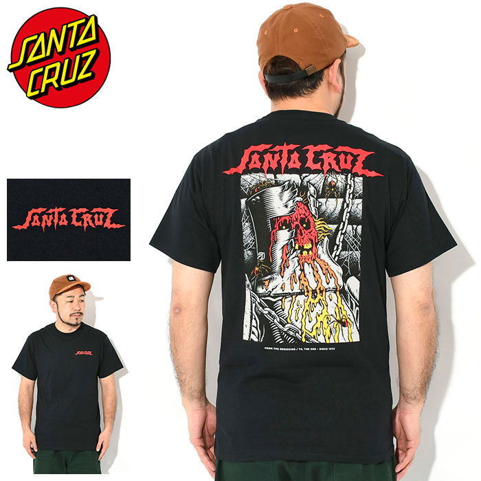 レア 90s USA製 “SANTA CRUZ Fire Balls“Tシャツ SANTA CRUZ サンタクルーズ Tシャツ 半袖 メンズ ノックス