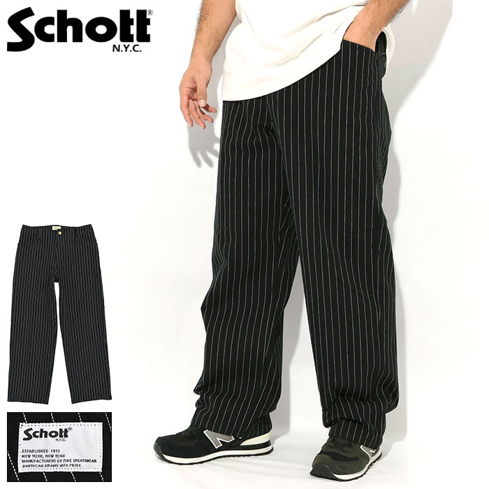 【ポイント10倍】ショット Schott パンツ メンズ ストライプ フリスコ ( Schott Stripe Frisco Pant フリスコパンツ ワークパンツ ボトムス メンズ 男性用 7826910003 ) ice field icefield 17,182円