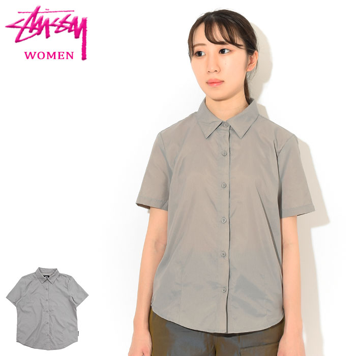 最新人気 楽天市場 ステューシー Stussy シャツ 半袖 レディース Women Light Ripstop Stussy Shirt ガールズ ウーマンズ ウィメンズ レディス Ladies Ladys Womens 女性用 2111 Usaモデル 正規 品 ストゥーシー スチューシー Ice Field アイスフィールド