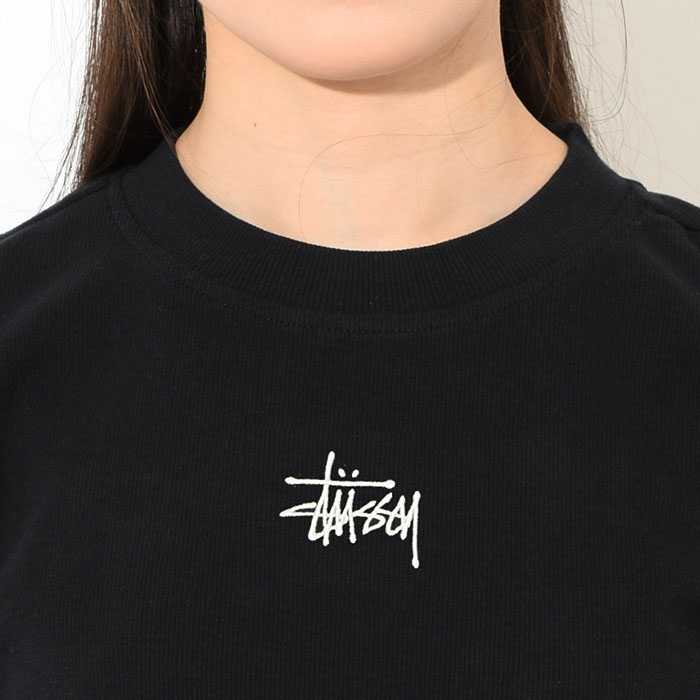 代引き手数料無料 楽天市場 ステューシー Stussy Tシャツ 長袖 レディース Women Baby Rib Stussy Tee ティー シャツ カットソー トップス ロンティー ロンt ガールズ ウーマンズ ウィメンズ Ladys Womens 女性用 Usaモデル 正規 品 ストゥーシー スチューシー