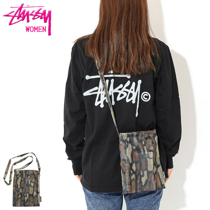 【楽天市場】ステューシー STUSSY ショルダーバッグ レディース WOMEN Tree Bark Mesh Pouch ( stussy