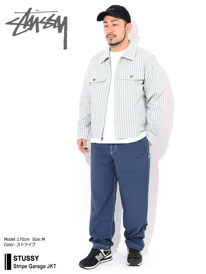 驚きの値段 ステューシー Stussy ジャケット メンズ Stripe Garage Stussy Jkt ガレージジャケット Jacket Jaket アウター ジャンパー ブルゾン メンズ 男性用 Usaモデル 正規 品 ストゥーシー スチューシー Ice Field Icefield Ice Field アイス