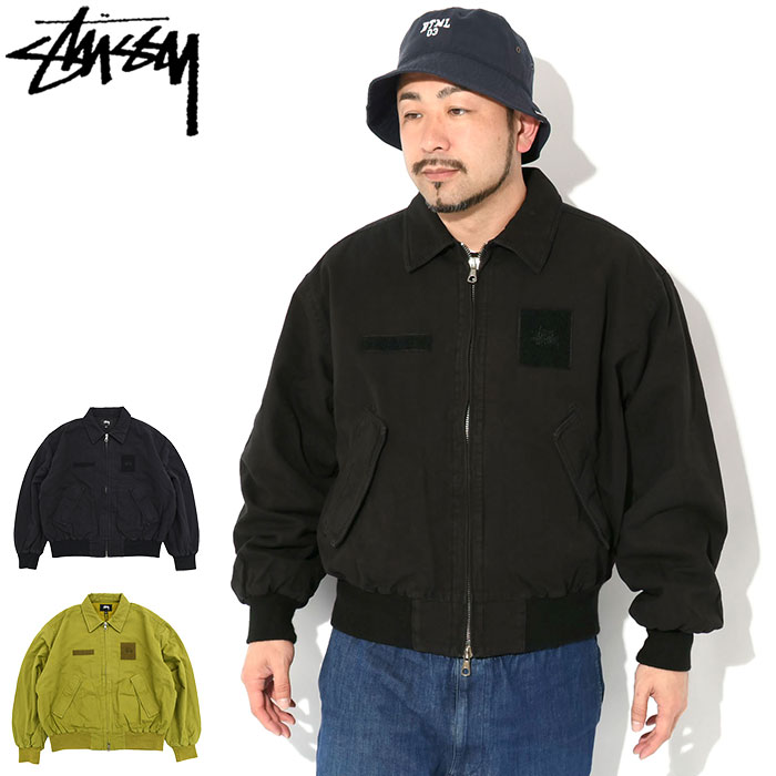【STUSSY】ウォッシュド　ワークジャケット　Mサイズ　ステッカー付 STUSSY ステューシー WORK JACKET CANVAS NEEDLE PUNCH ニードル