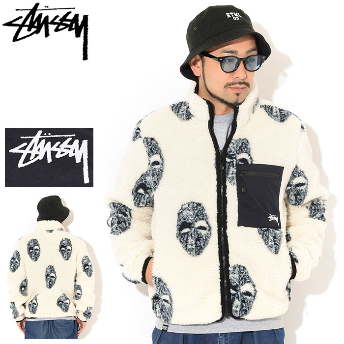 楽天市場】ステューシー STUSSY ジャケット メンズ  レディース Woodsy Blanket Stitch Fleece ( stussy  JKT フリースジャケット FLEECE JACKET アウター ジャンパー・ブルゾン ユニセックス 男女兼用 218128 USAモデル 正規 品  ストゥーシー スチューシー ) : ice field ...