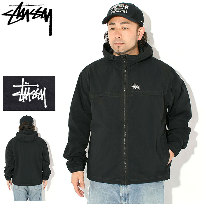 ステューシー STUSSY ジャケット メンズ Lightweight Hooded ( stussy JKT ナイロンジャケット JACKET JAKET アウター ジャンパー・ブルゾン メンズ 男性用 115900 USAモデル 正規 品 ストゥーシー スチューシー )｜ice field（アイスフィールド）