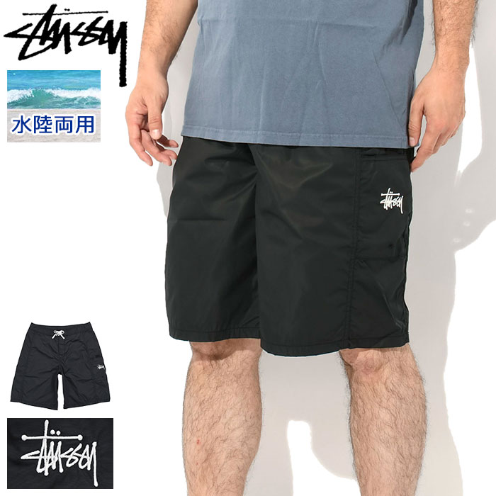 STUSSY Nike ナイロン　ショーツ　ハーフパンツ　ブラック　M STUSSY Nike ナイロン ショーツ ハーフパンツ ブラック M - メルカリ