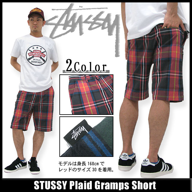 【楽天市場】ステューシー STUSSY Plaid Gramps ショーツ(stussy short pant ショートパンツ ハーフパンツ