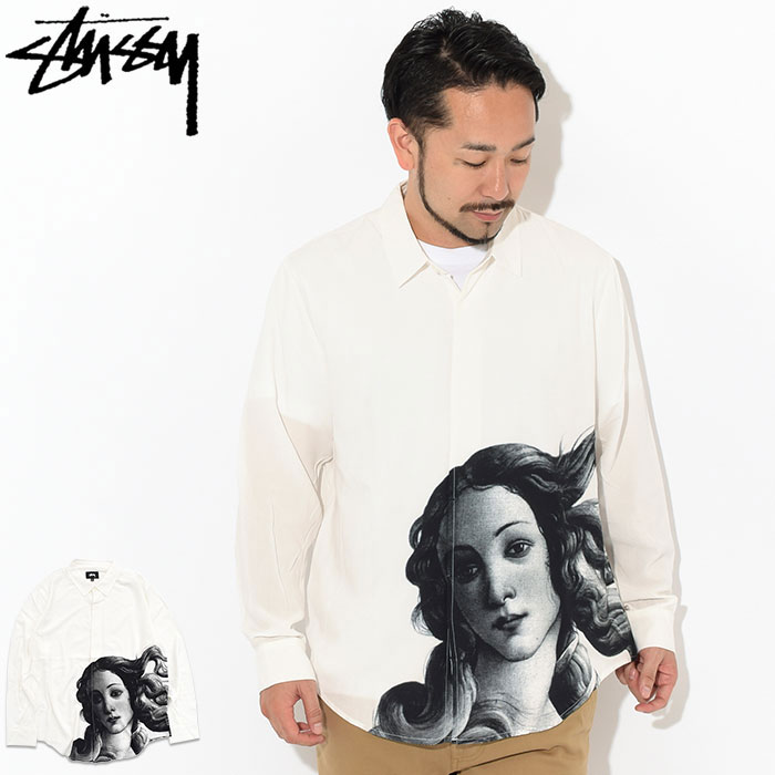 即納 最大半額 ステューシー Stussy シャツ 長袖 メンズ レディース Venus Stussy Shirt カジュアルシャツ トップス ユニセックス 男女兼用 2111 Usaモデル 正規 品 ストゥーシー スチューシー Ice Field Icefield お1人様1点限り Www Timesofbahrain Com