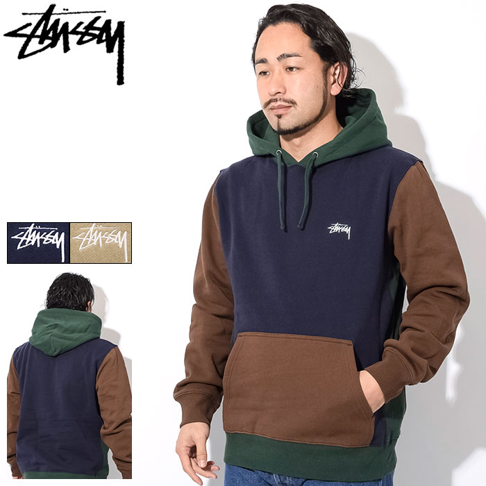 男女兼用 A/W STUSSY ステューシー プルオーバーパーカー フーディ 黒