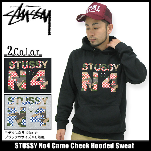 【楽天市場】ステューシー STUSSY パーカー No4 Camo Check パーカー プルオーバー(stussy hooded sweat