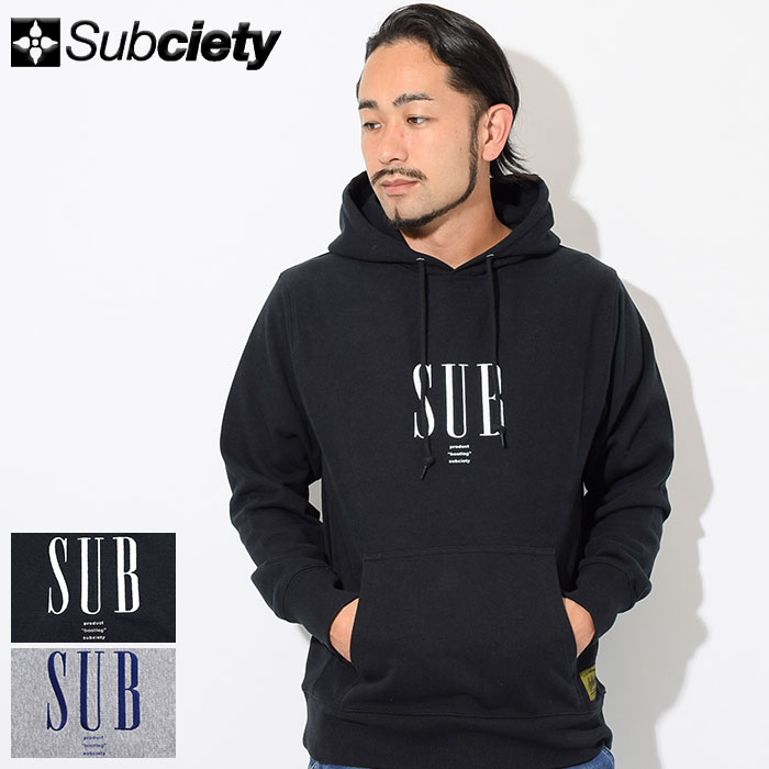 Subciety サブサエティー プルオーバーパーカー XL イエロー 刺繍 定番