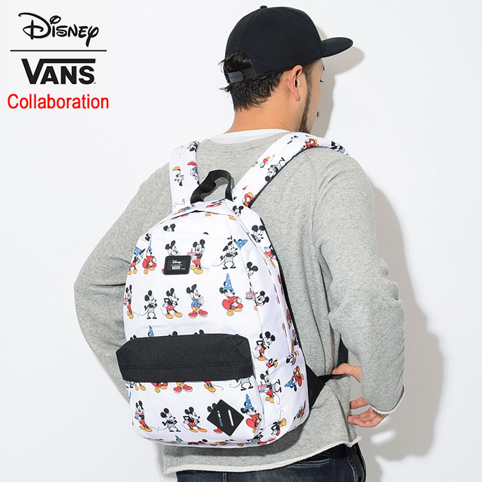 楽天市場 バンズ Vans リュック ディズニー オールドスクール 2 ミッキー スルー ジ エイジ バックパック コラボ Vans Disney Mickey Backpack Wネーム Bag バッグ Daypack デイパック メンズ レディース ユニセックス 男女兼用 Vn000onixh6 ヴァンズ Ice Field