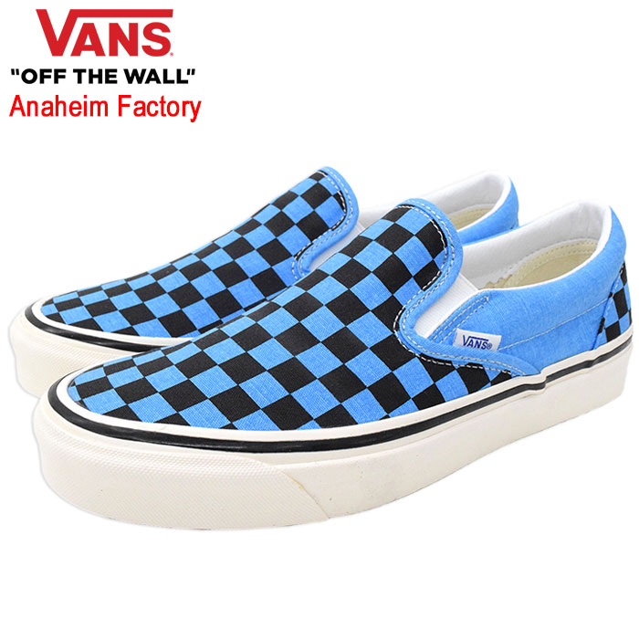 vans slip ons mens Blue