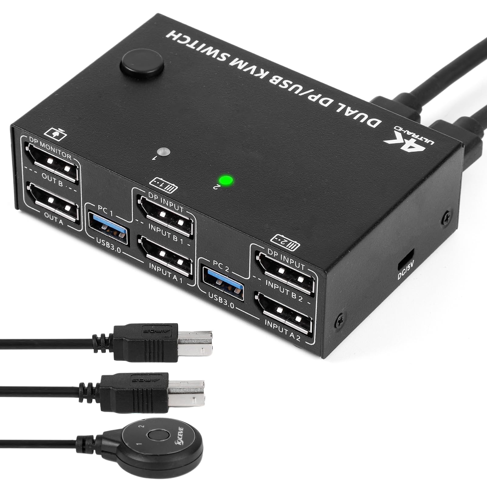 楽天市場】【楽天一位】DP KVM 切替器 2入力2出力PC2台対応 USB