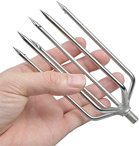 楽天市場】銛 7又 ステンレス鋼釣り槍 銛先 長さ16cm 魚突き フォーク