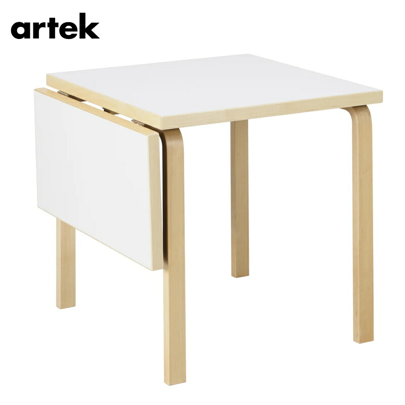 ARTEK アルテック ドロップリーフ テーブル DL81C (ホワイトラミネート) TABLE 北欧 家具 フィンランド インテリア アルヴァ・アアルト おしゃれ シンプル 正規販売店|InteriorCenter