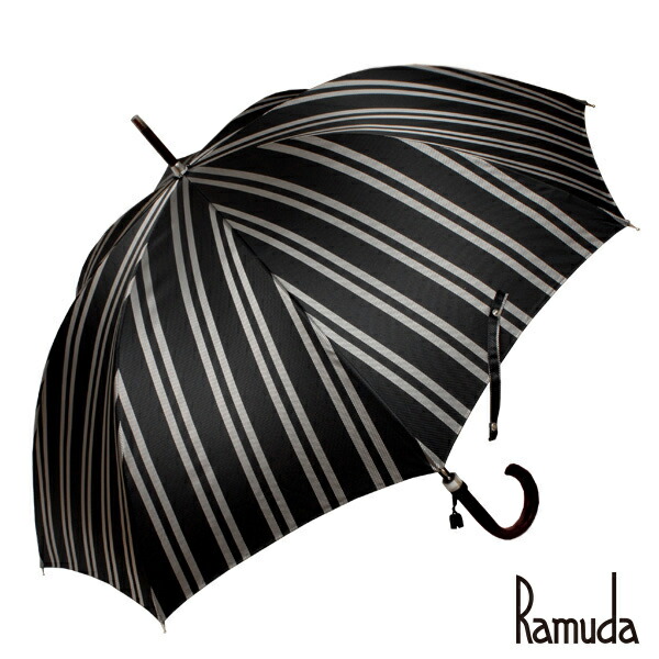 レジメンタルストライプ　ブラック　ＲＡＭＵＤＡ　６５樫棒濃茶塗りメンズ大きいサイズ甲州織【送料無料】【211303b】名入れ　可【楽ギフ_包装】父の日 ギフト