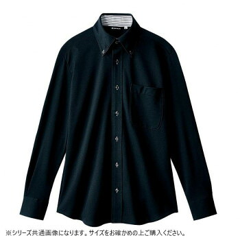 住商モンブラン ニットシャツ 兼用 長袖 黒 ZK2711-1CB-3L 3Lサイズ【同梱・代引き不可】