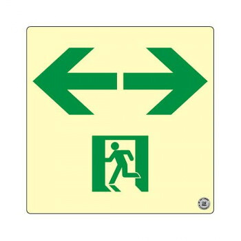 【当選確からしさ1/2！最大限度100%尖んがりうしろ側 11日1:59迄】 エルティーアイ 消防御墨付き品 S級 高明快さ蓄光式御引き回し目じるし 判定基準  両矢印  SSN553【代引不可】