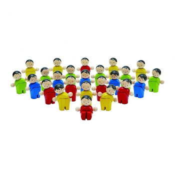 置き目インポート品 腹積もり手あそび 木製手あそび 30ミニお人形さん 1936【代引不可】