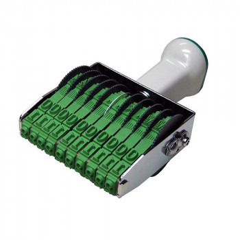 テクノタッチ回転印 欧文10連(明朝体) 2号 TK-210【代引不可】