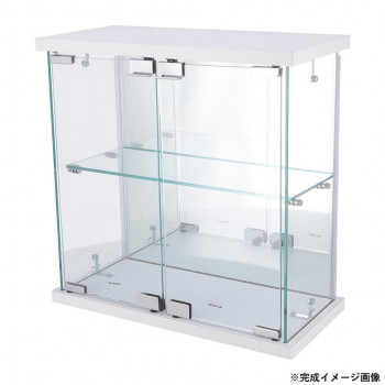 卓上ガラスコレクションケース WH 63946【代引不可】 収納家具-インテリア・寝具・収納-玄関収納