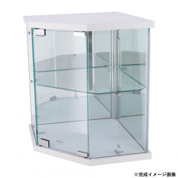 卓上ガラスコレクションケース コーナー WH 63947【同梱・代引き不可】