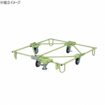 サカエ 脂調色板手押し車 立ち会い場ストッパー付 1105×1145×193粍 SC-110F【代引不可】