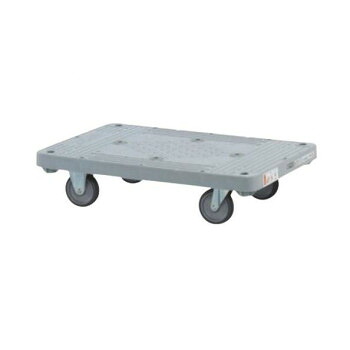 サカエ 樹脂平台車 自在 固定タイプ 800&times;505&times;172mm グレー MHN-10【代引不可】｜壱番館STORE