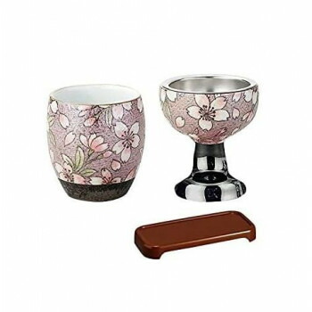 有田焼　茶湯器・仏器セット(膳付き)　桜ろまん【同梱・代引き不可】