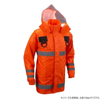 船橋(フナハシ) レインウェア  安全性のある雨水 (フルハーネス遣りかた)  FS-6000FH  オレンジ色  BLL【代引不可】
