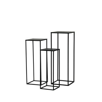 一緒になる手工芸品 苑地室内装飾 21角花台BK 3P仕掛ける TFK21-3S【代引不可】