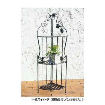 一緒になる手工芸品 庭園室内装飾 3段隅っこ仕合わせ 折りたたみ式 ACR61-03G【代引不可】