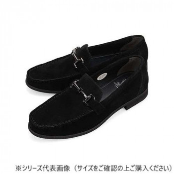 アビーロード ABBEY ROAD ビット金具付きスリッポンビジカジシューズ シルキーブラック 25.0cm AB9513【代引不可】