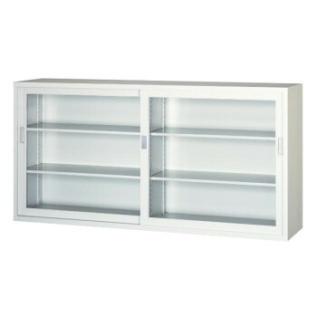 一般書庫/D:400タイプ 6×3型引違書庫(ガラス戸) 4号 ALPSホワイト色 COM-306G-AW【同梱・代引き不可】