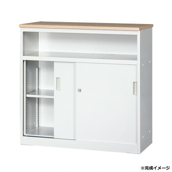 【当選確からしさ1/2！最大限度100%尖んがりうしろ側 11日1:59迄】 取り合わせカウンタ 中棚付ご機嫌カウンタ W900 鍵・棚板1枚付 COM-CVA-9HST-NA【代引不可】