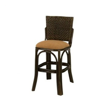 今枝商店 Romantic Rattan 籐カウンターチェアー ロータイプ U91B【同梱・代引き不可】