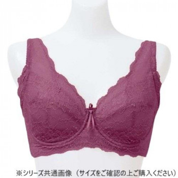 TAMURA yauco 脇高ワイヤー入り　フルカップブラジャー　YTA22　プラム　C90-YTA22-126-C90【同梱・代引き不可】
