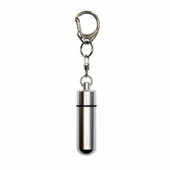 ペット供養 遺骨カプセル 大 キーホルダー シルバー H5.1cm 20入 060362【代引不可】