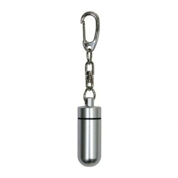 ペット供養 遺骨カプセル 中 キーホルダー シルバー H3.8cm 10入 060502【代引不可】