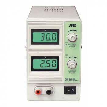 A＆D 直流安定化電源 30V 2.5A AD8724D【同梱・代引き不可】