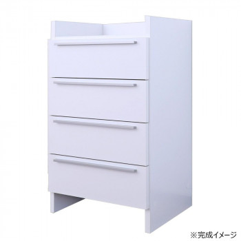 【当選確からしさ1/2！最大限度100%尖んがりうしろ側 11日1:59迄】 日本製精神的な統合調度品 ランドリーチェスト 4段 CO-NC-9060H【代引不可】