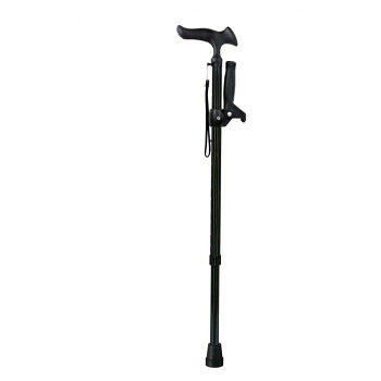 フジホーム　ステッキ　杖　かるがもオム　補助グリップ付　ストライプ　(受注生産品) WB3932【代引不可】｜壱番館STORE