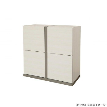 日本製組立家具 収納キャビネット サイドボード ホワイト co-pabo-8080t-wh【代引不可】|壱番館STORE