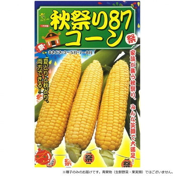 小林種苗 スイートコーン内果皮 秋祭り87唐きび 8146 2000粒【代引不可】