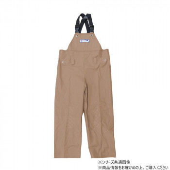 コヤナギ レインウェア エースガッツサロペット サンドベージュ S (155CM~165CM) AG-35S 【同梱・代引き不可】