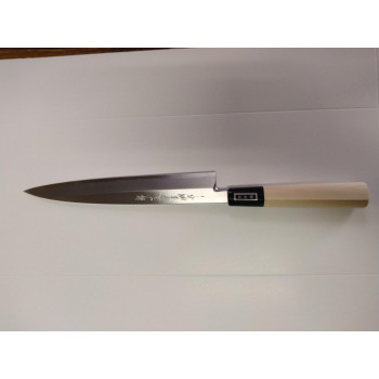 日本製　堺の包丁　堺一文字吉国作 白二鋼 柳刃　包丁210mm【代引不可】